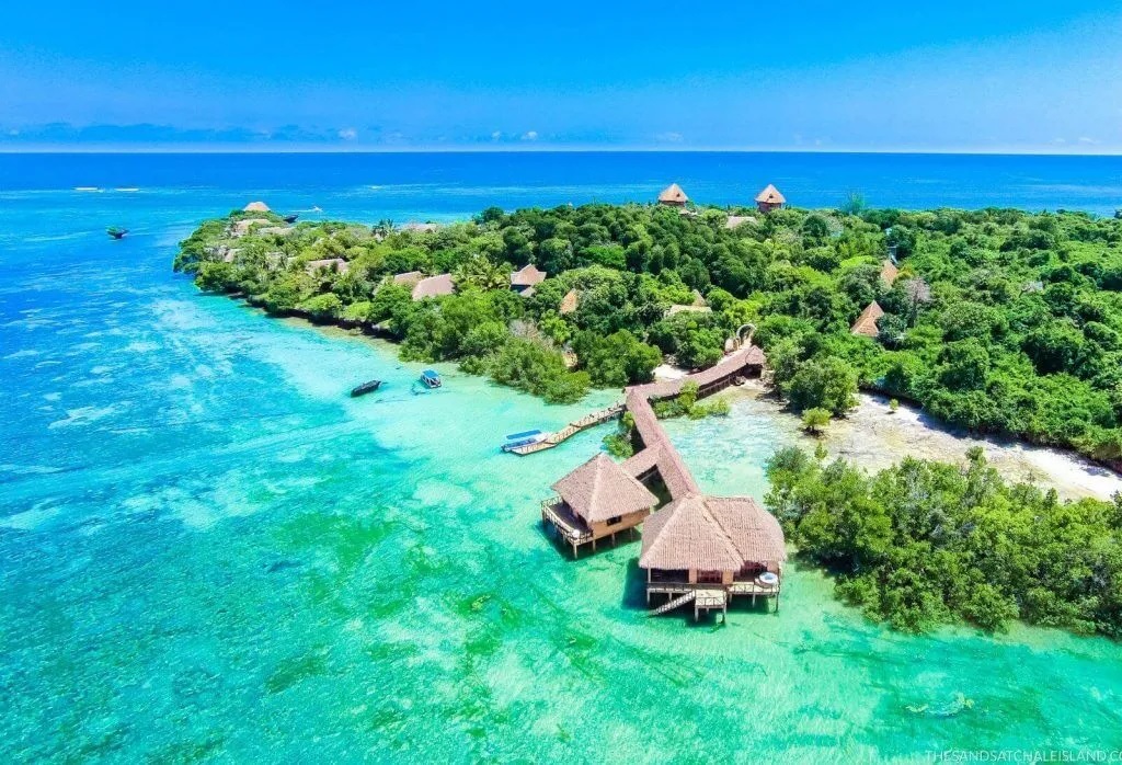 Diani Beach white sand coastline in Kenya